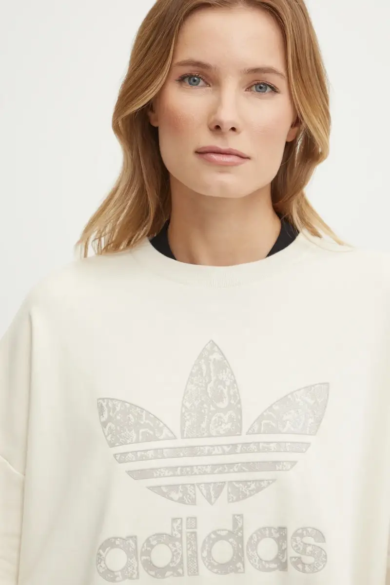 felpa in cotone SNAKE CREW donna colore beige JC8329 miniatura 5