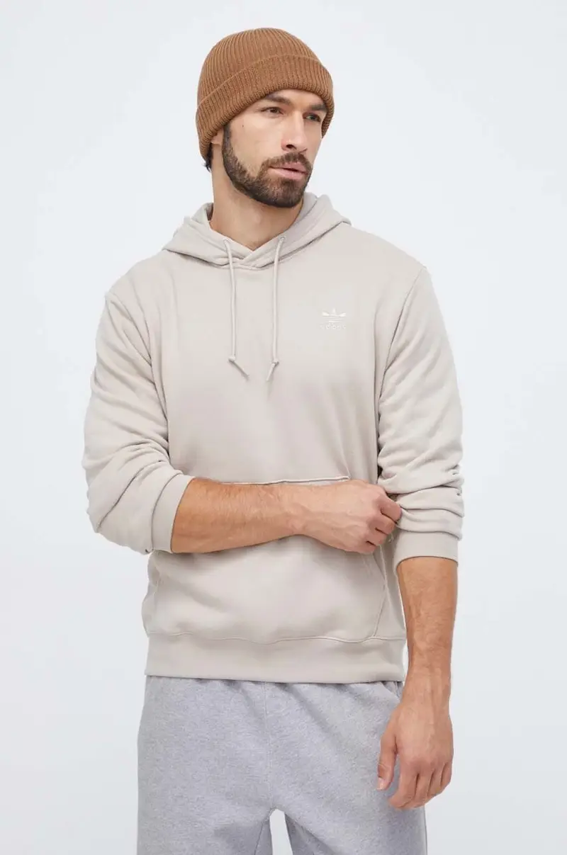 felpa in cotone uomo Beige