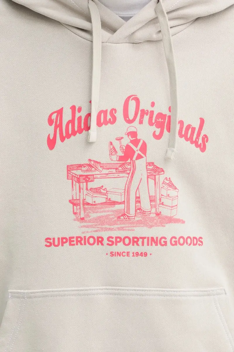 felpa in cotone Wabash uomo colore beige con cappuccio JD0670 miniatura 5