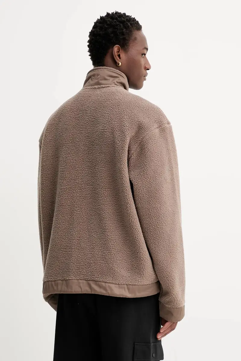 felpa in pile Premium Essentials uomo colore marrone JW3510 miniatura 3