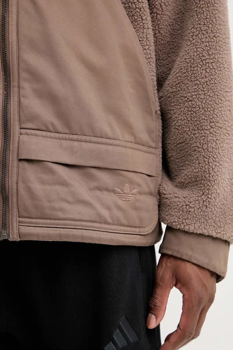 felpa in pile Premium Essentials uomo colore marrone JW3510 miniatura 5