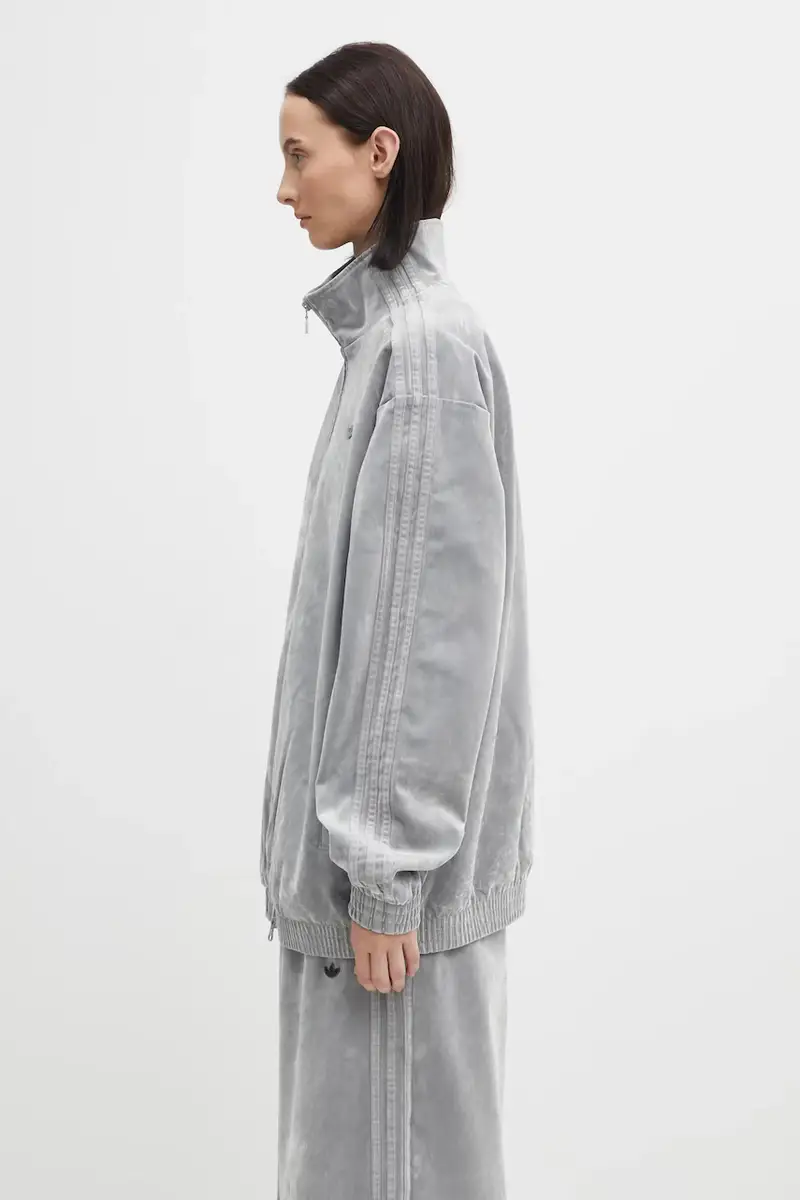 felpa in velluto Fb Os Tt donna colore grigio JW7330 miniatura 2