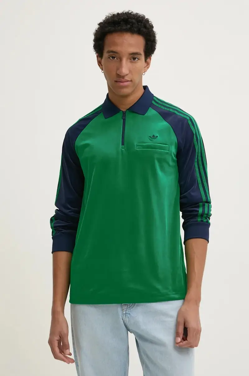 felpa in velluto Velour Polo colore verde JN5981