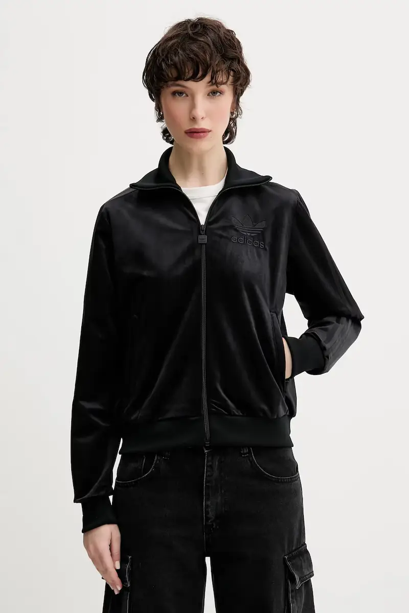 felpa in velluto Velvet Tt donna colore nero JY2592