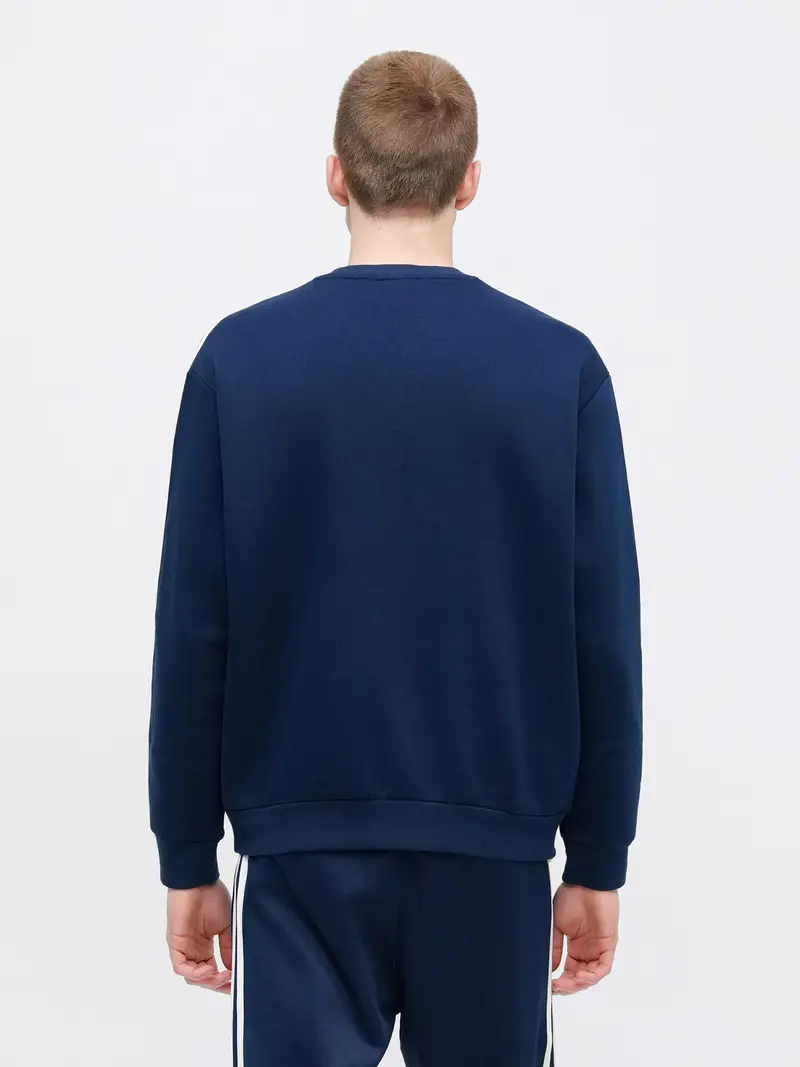 Felpa marino / bianco miniatura 3