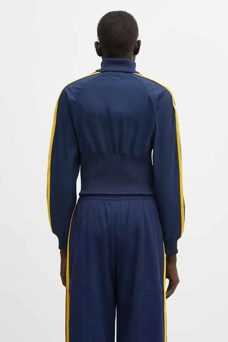 felpa Miaou Tracktop donna colore blu navy con applicazione KD1485 miniatura 3