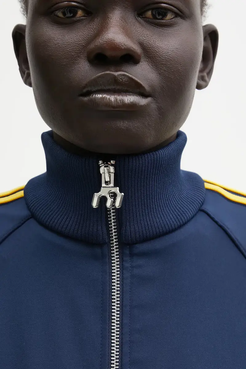 felpa Miaou Tracktop donna colore blu navy con applicazione KD1485 miniatura 4