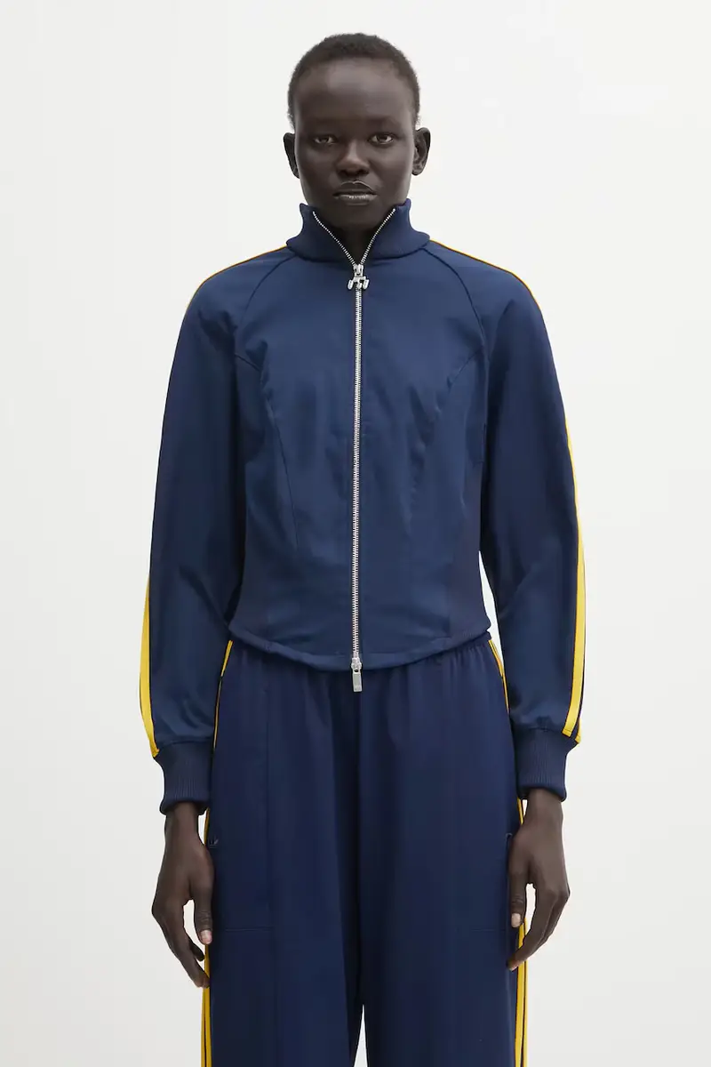 felpa Miaou Tracktop donna colore blu navy con applicazione KD1485