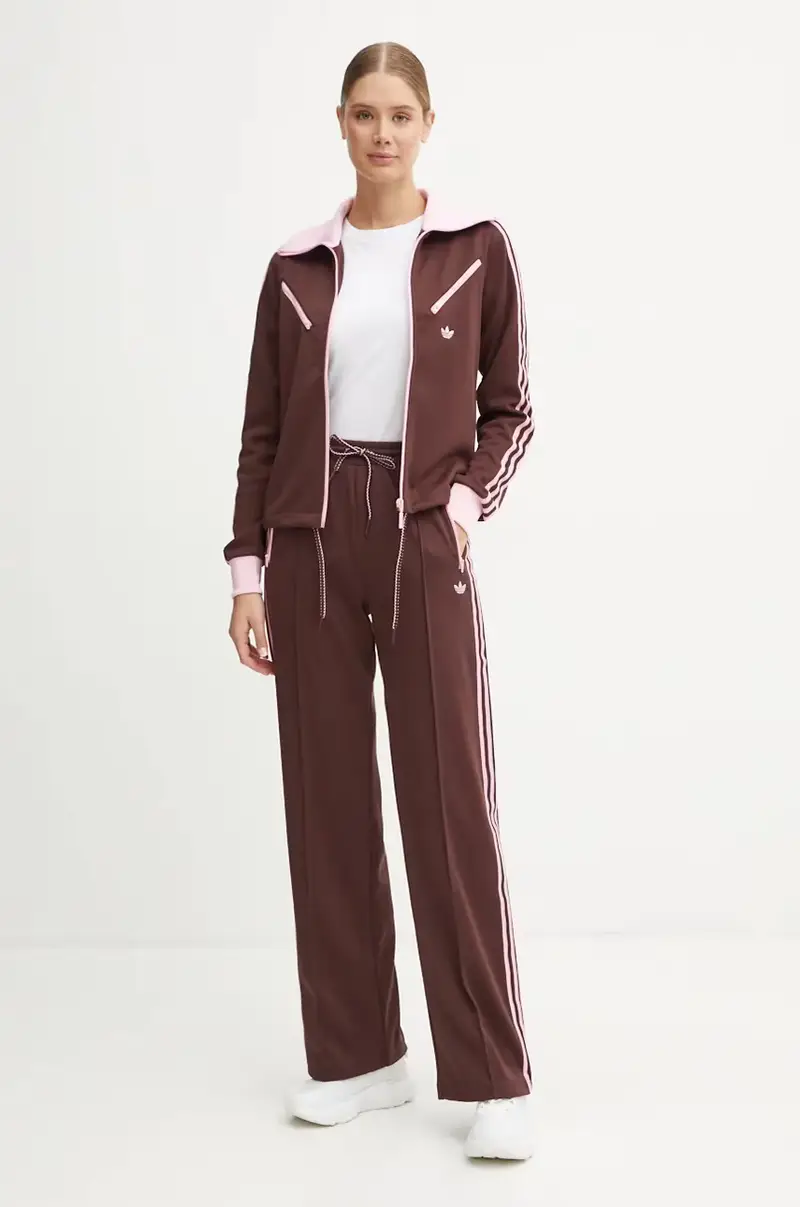 felpa Montreal Tracktop donna colore marrone JL9629 miniatura 2