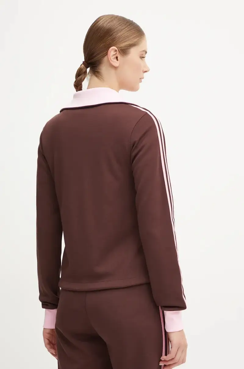 felpa Montreal Tracktop donna colore marrone JL9629 miniatura 3