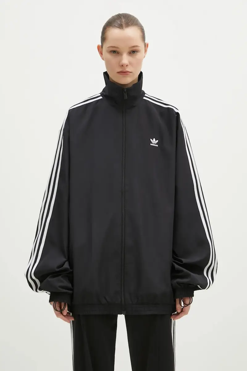 felpa OVERSIZED TT donna colore nero con applicazione JD3392