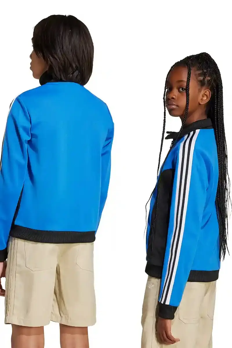 felpa per bambini colore blu con applicazione JV7709 miniatura 5