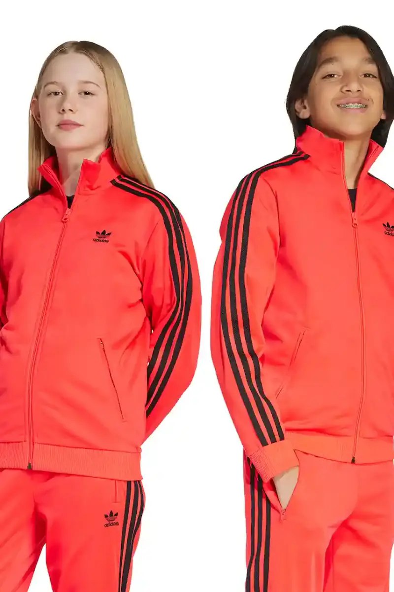 felpa per bambini colore rosso con applicazione JV8585