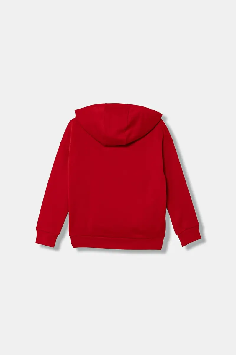 felpa per bambini colore rosso con cappuccio JV8652 miniatura 3