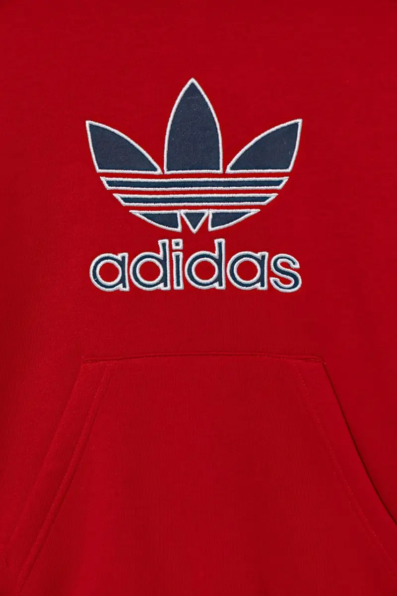 felpa per bambini colore rosso con cappuccio JV8652 miniatura 4