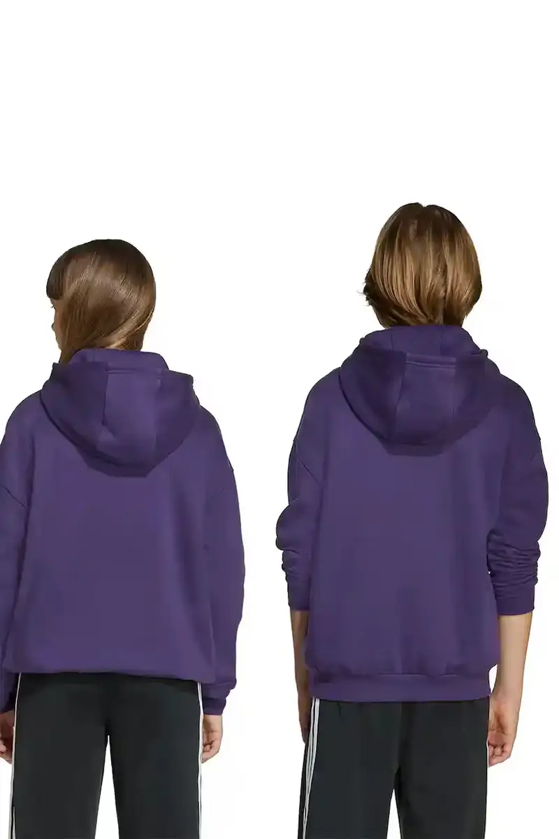 felpa per bambini colore violetto con cappuccio con applicazione JV8653 miniatura 5
