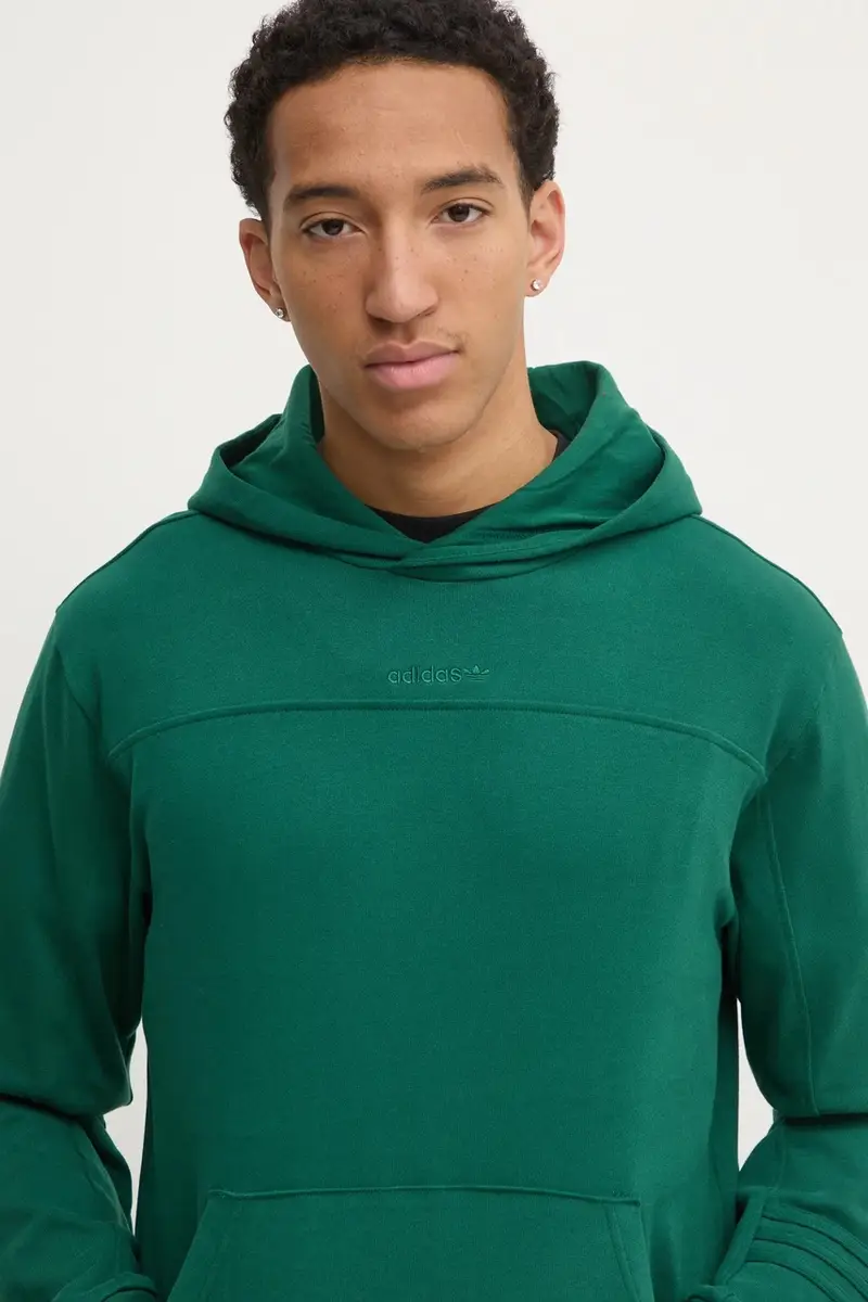 felpa PRE - LOVED HDY uomo colore verde con cappuccio JC8352 miniatura 4