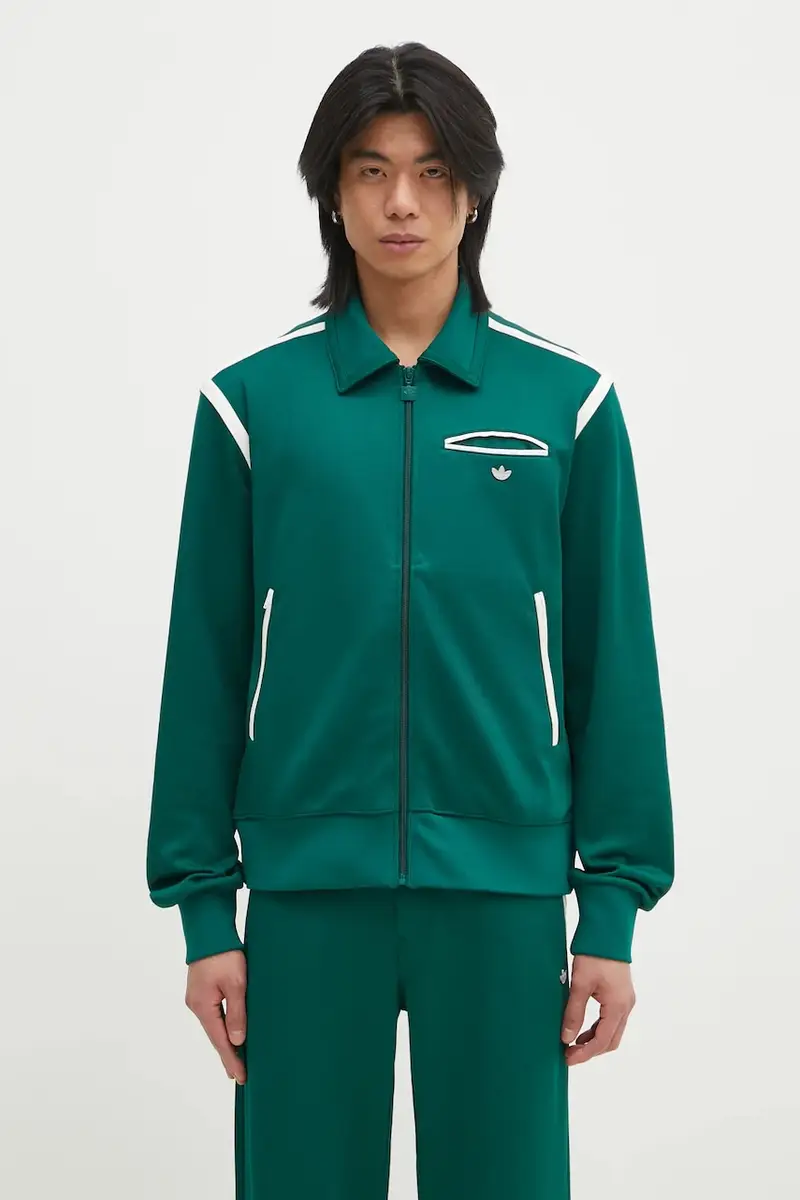 felpa Premium Tracktop uomo colore verde JN4475