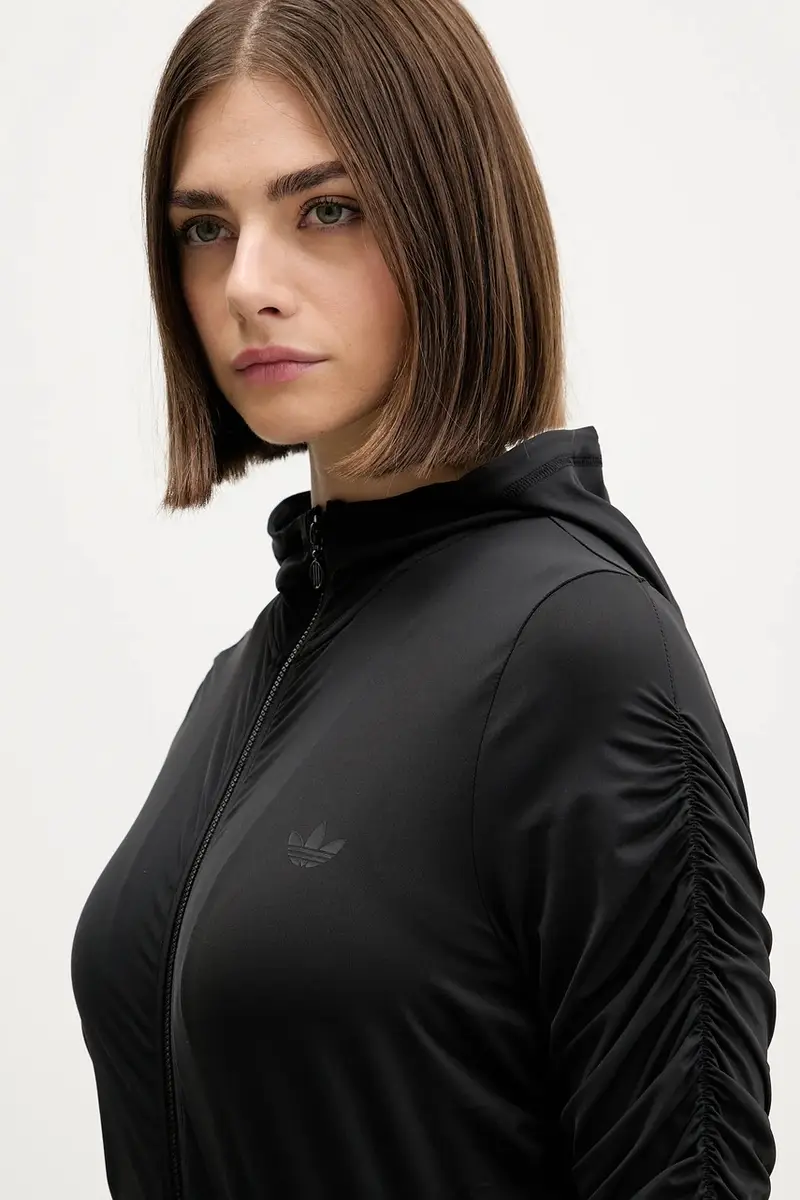 felpa Ruched Nero miniatura 4