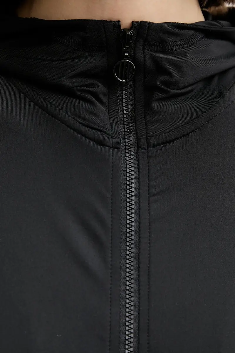 felpa Ruched Nero miniatura 5