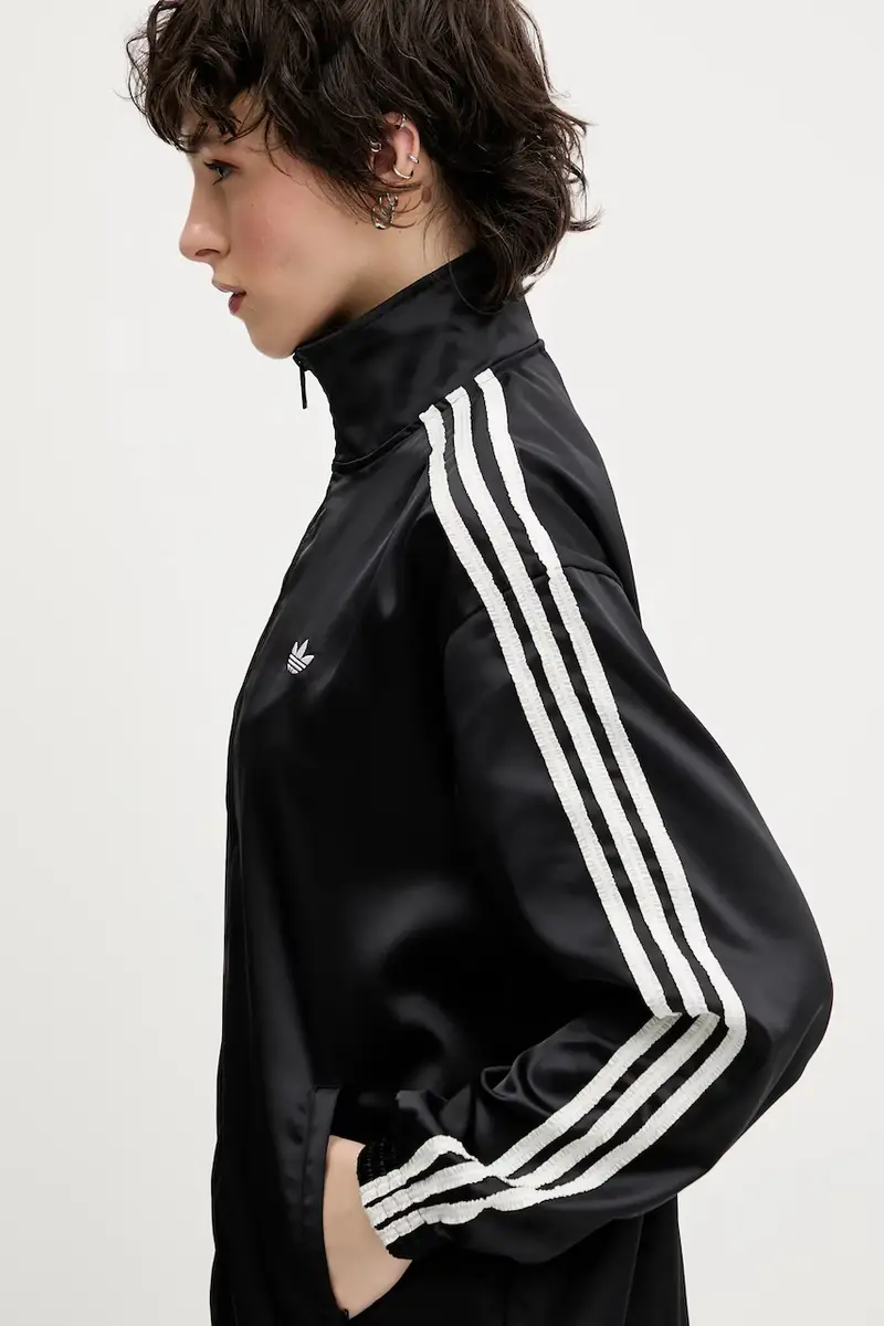 felpa Satin Tt donna colore nero con applicazione KC8810 miniatura 4