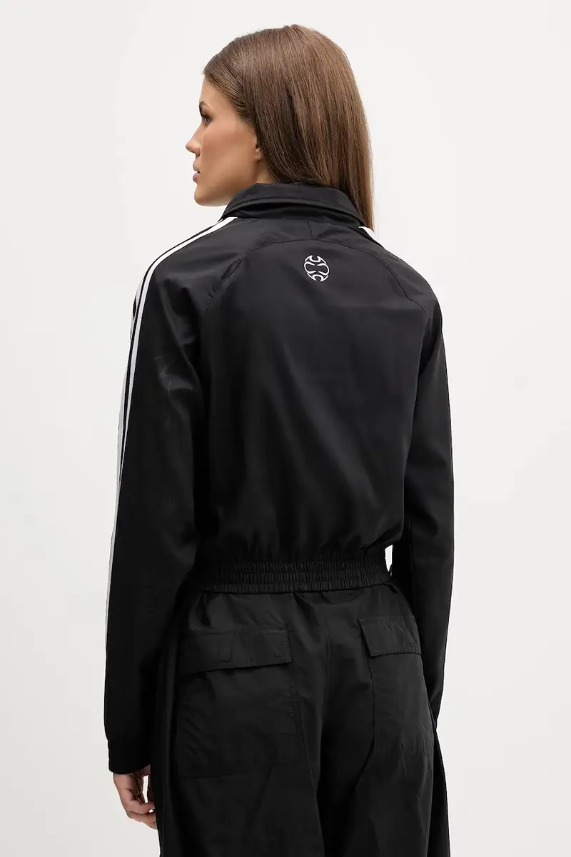 felpa Slim Tracktop donna colore nero con applicazione KE9786 miniatura 3