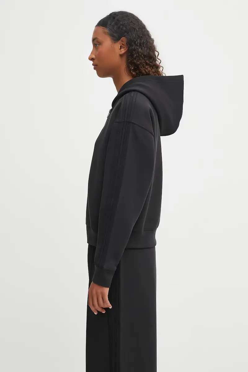 felpa Spacer 3S Fz donna colore nero con cappuccio JY2619 miniatura 2