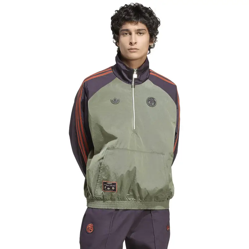 Felpa sportiva 'FC Bayern München' oliva / melanzana / arancione miniatura 2