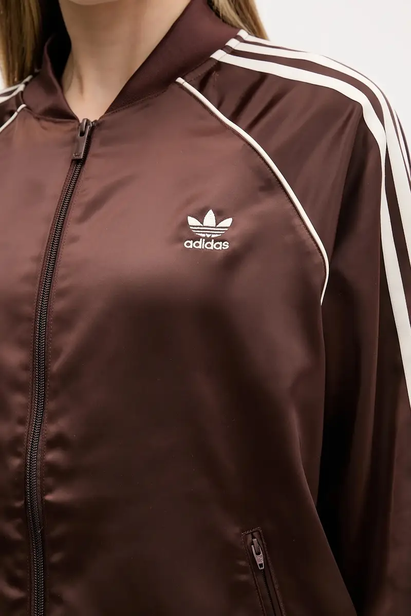 felpa Sst Satin Tt donna colore marrone con applicazione KH1568 miniatura 5