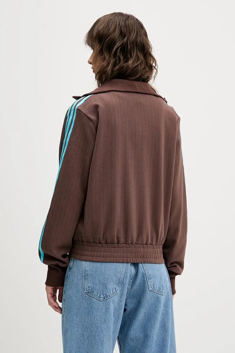 felpa Tailored Tt donna colore marrone con applicazione JX5311 miniatura 3