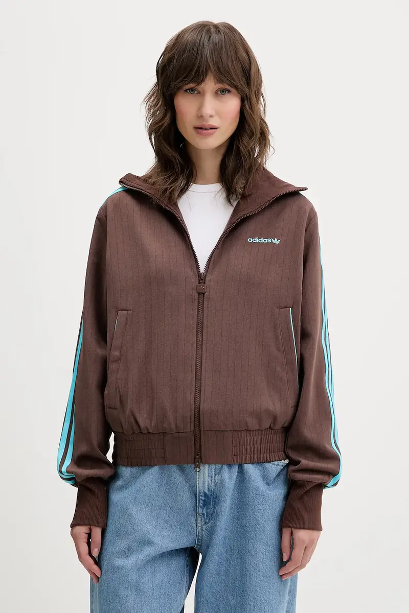 felpa Tailored Tt donna colore marrone con applicazione JX5311