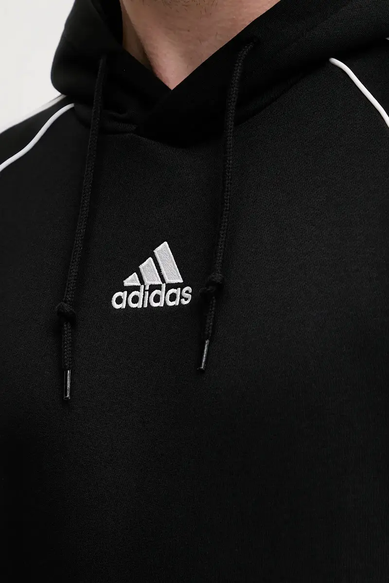 felpa Teamgeist uomo colore nero con cappuccio con applicazione JY6394 miniatura 5