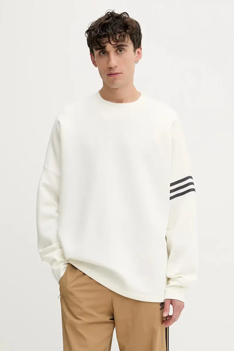 felpa uomo colore beige con applicazione JW7919