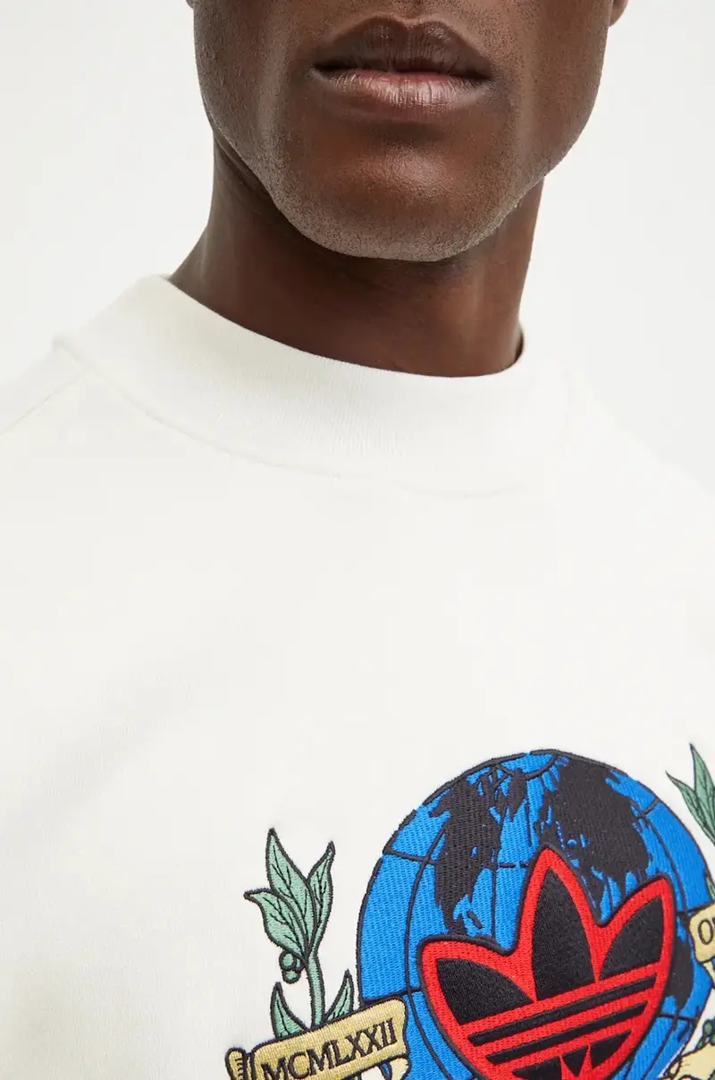 felpa uomo colore beige IX6755 miniatura 5