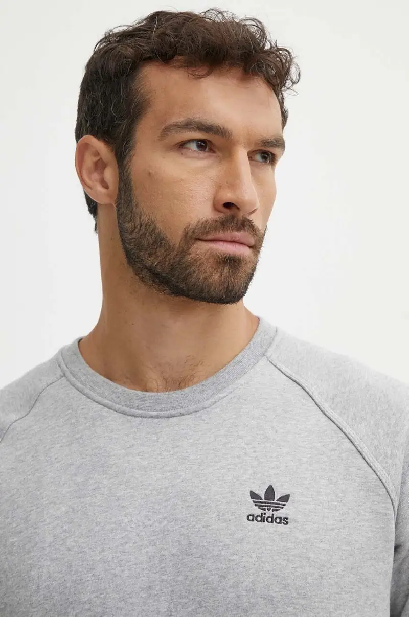 felpa uomo colore grigio IY4937 miniatura 4