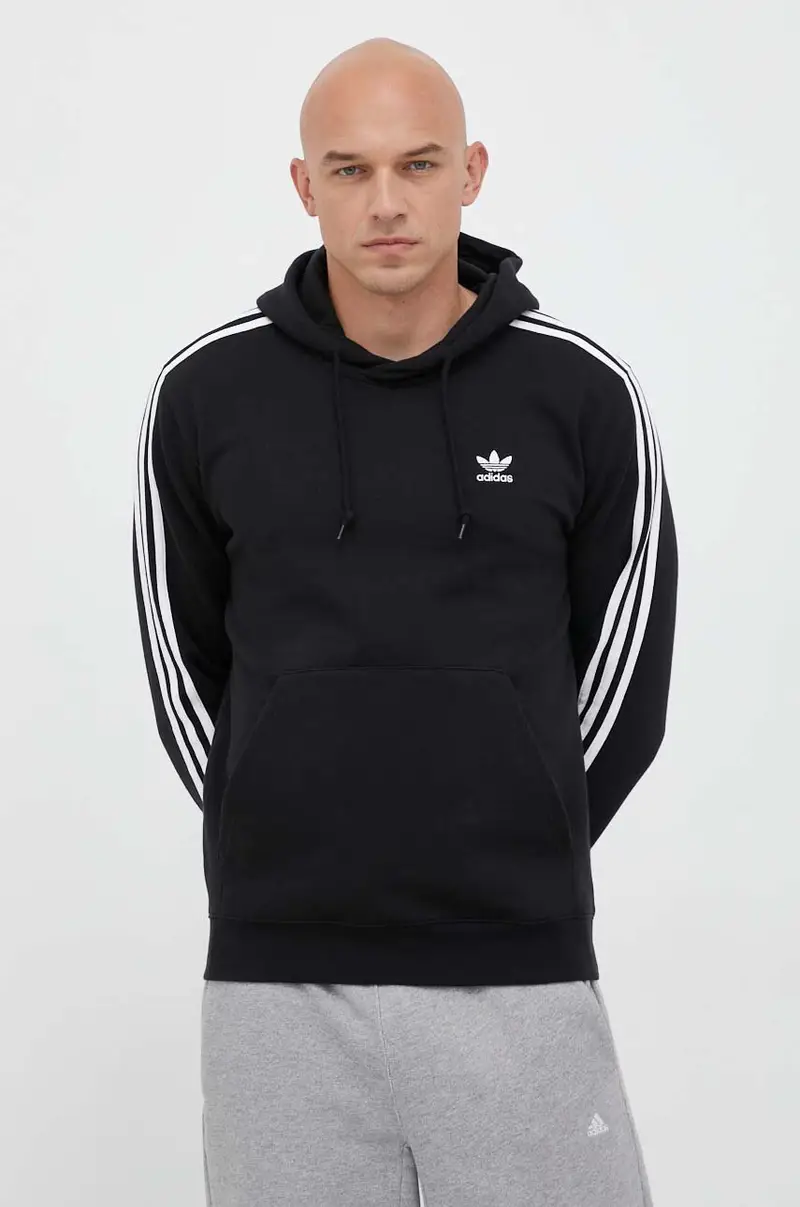 felpa uomo con cappuccio Nero miniatura 2