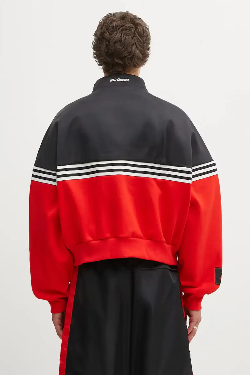 felpa Wc Gomez Pullov uomo colore nero con applicazione KD9360 miniatura 3