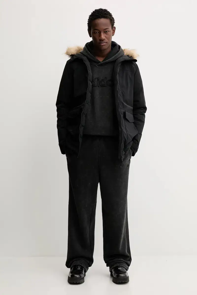 felpa Wsh Hoodie uomo colore grigio con cappuccio con applicazione JY2792 miniatura 2