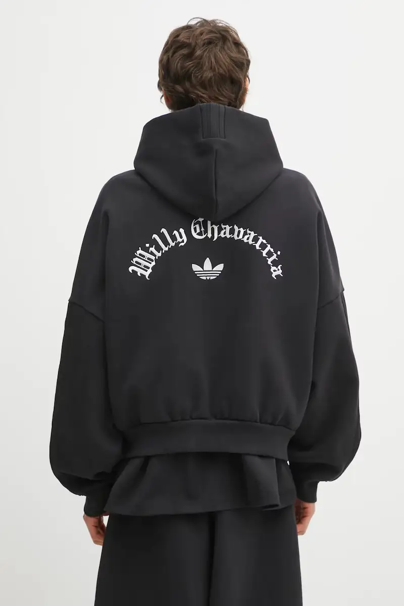 felpa x Willy Chavarria Heavy Weight Zip Hoody Nero miniatura 3