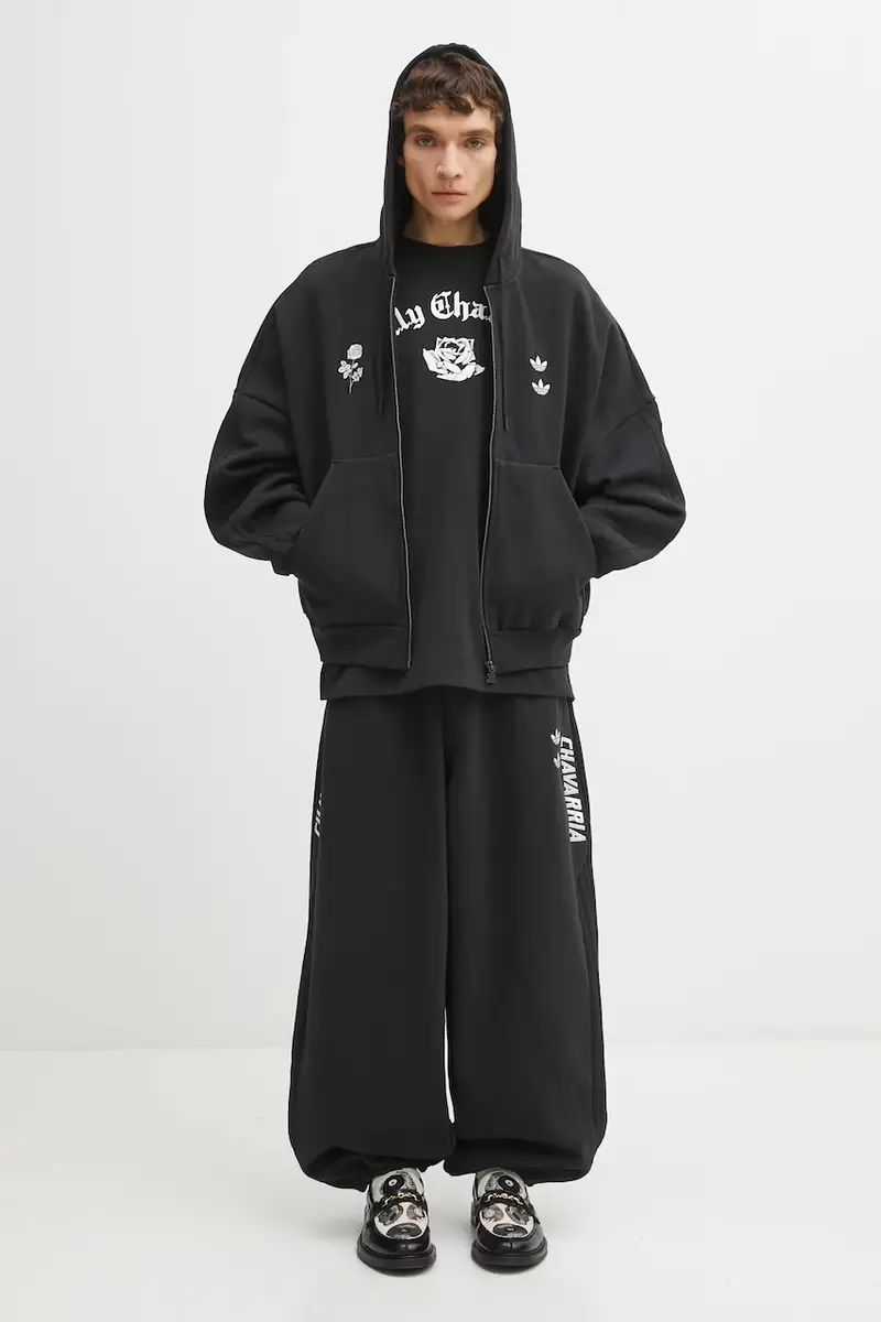 felpa x Willy Chavarria Heavy Weight Zip Hoody Nero miniatura 5