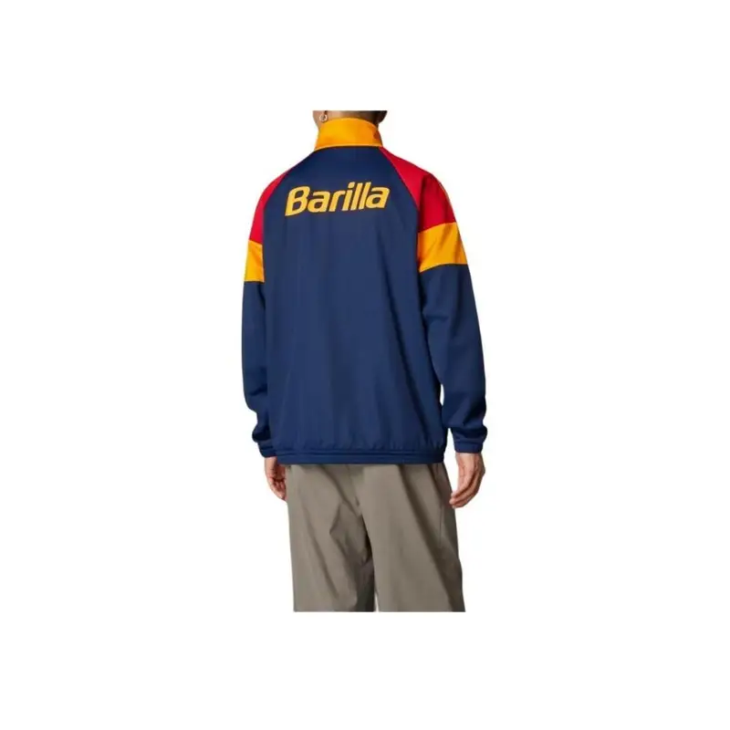 Originals FW24 Serie Calcio AS Roma Giacca Comoda alla Moda Versatile Uomo Giacca Blu Notte IT3878 2XL miniatura 4