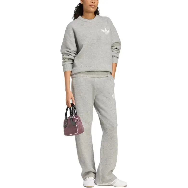 Originals FW25 Dipartimento Atletico Comodi Morbidi Delicati sulla Pelle Versatili Pantaloni Sportivi Lavorati a Maglia da Donna Pantaloni Inferiori KF2534 S miniatura 4