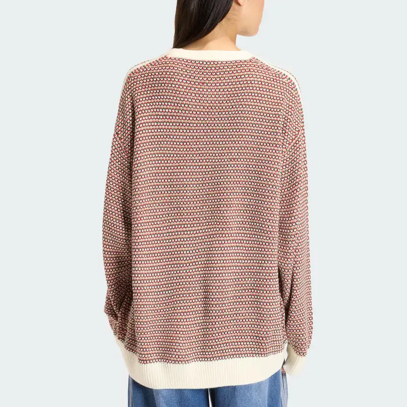 Originals FW25 Pacchetto Festivo Maglia Larga a Righe Pullover Unisex KQ6291 XS miniatura 3