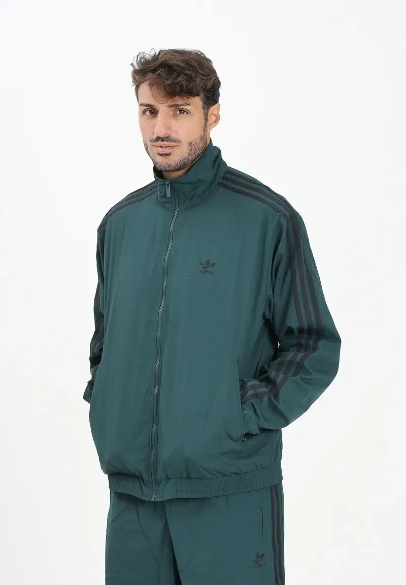 Giacca a vento Adicolor Woven Firebird verde da uomo miniatura 2