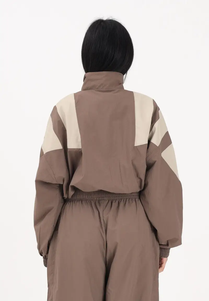 Giacca a vento BLOCKED WASHED marrone e beige da donna miniatura 3