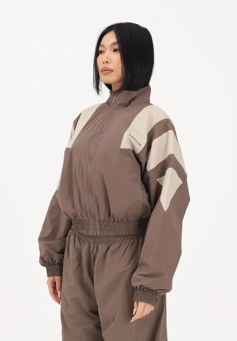 Giacca a vento BLOCKED WASHED marrone e beige da donna