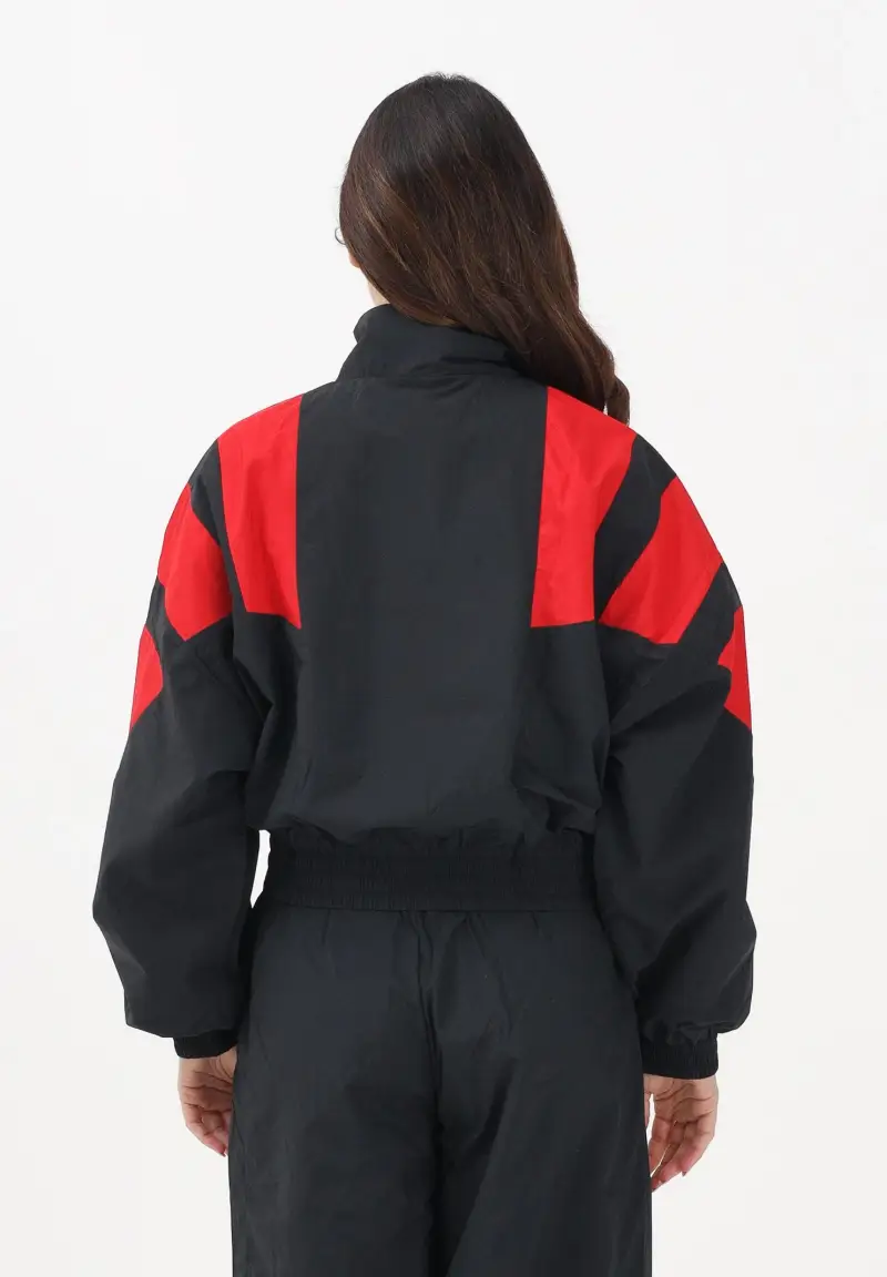 Giacca a vento BLOCKED WASHED nera e rossa da donna miniatura 3