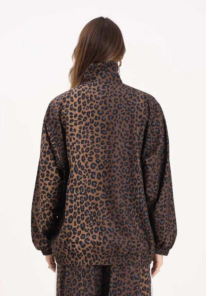 Giacca a vento Leopard Firebird Oversized beige da donna miniatura 3