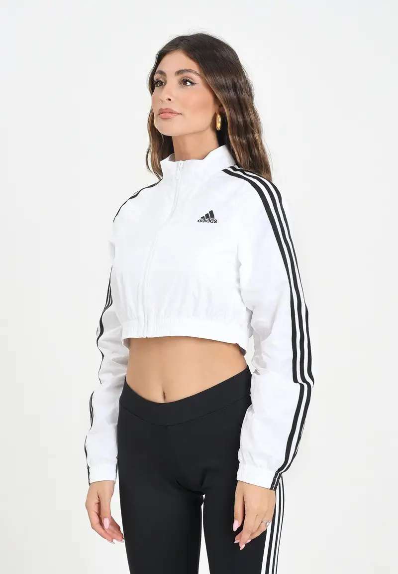 ADIDAS ORIGINALS Giacca a vento Teamgeist adicolor Cropped bianca da donna