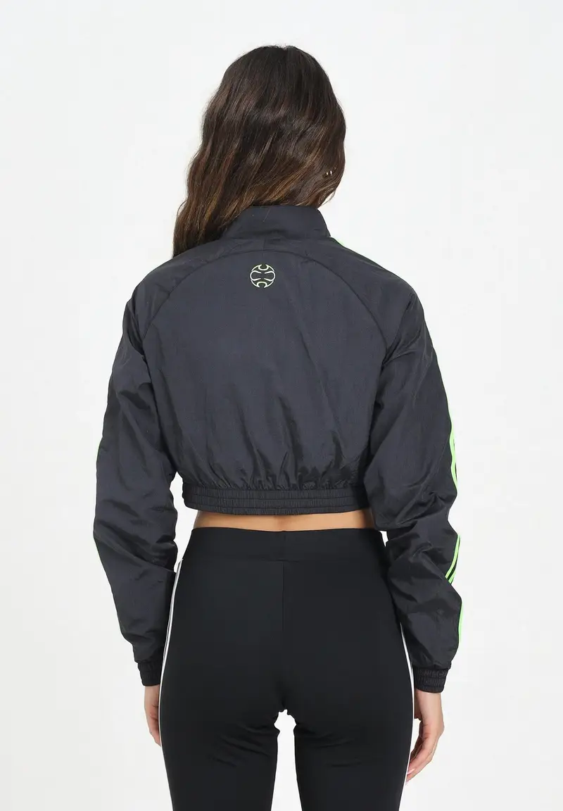 ADIDAS ORIGINALS Giacca a vento Teamgeist adicolor Cropped nera da donna miniatura 2